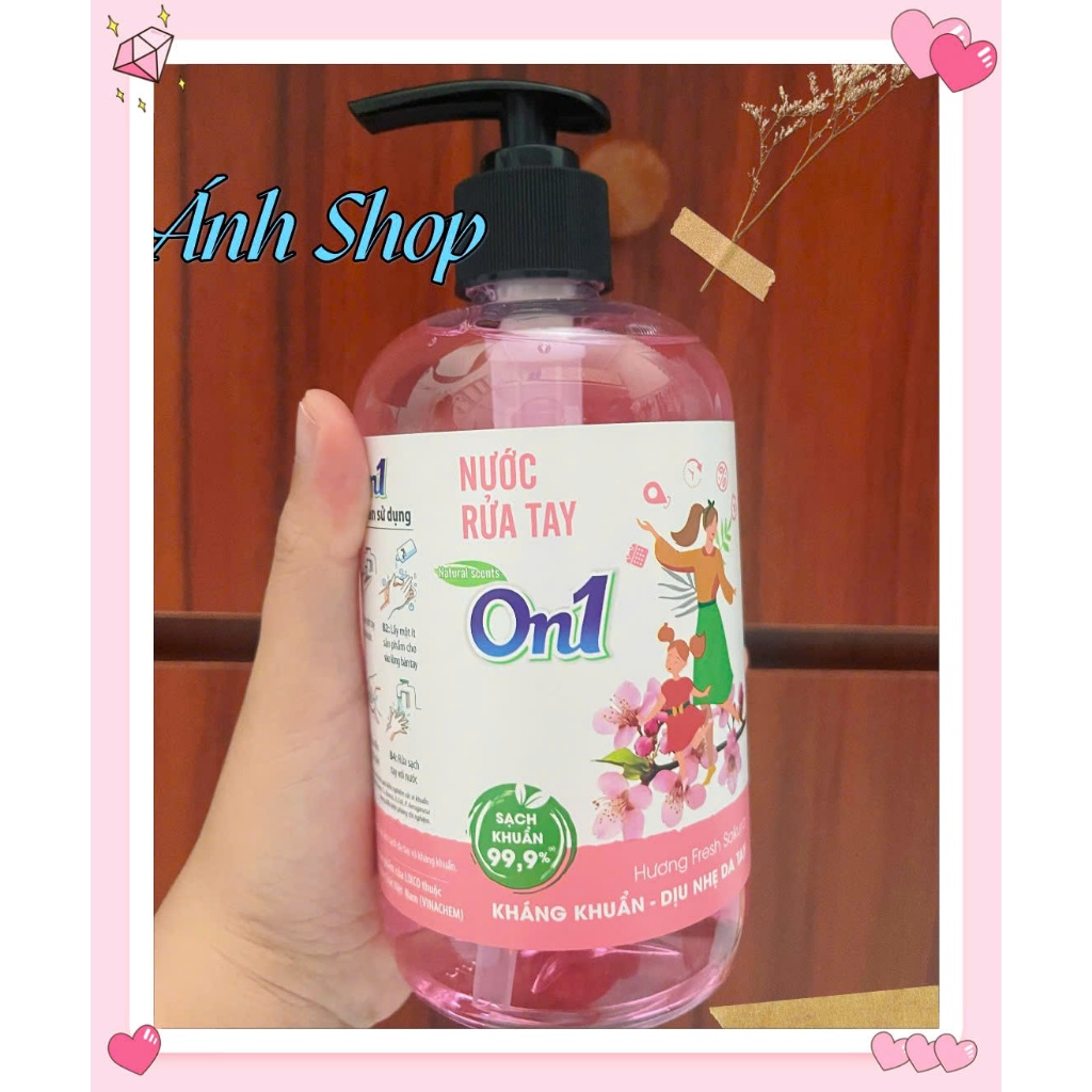 Nước Rửa Tay sạch khuẩn 500ml hương Fresh Sakura RT506 Lixco Việt Nam