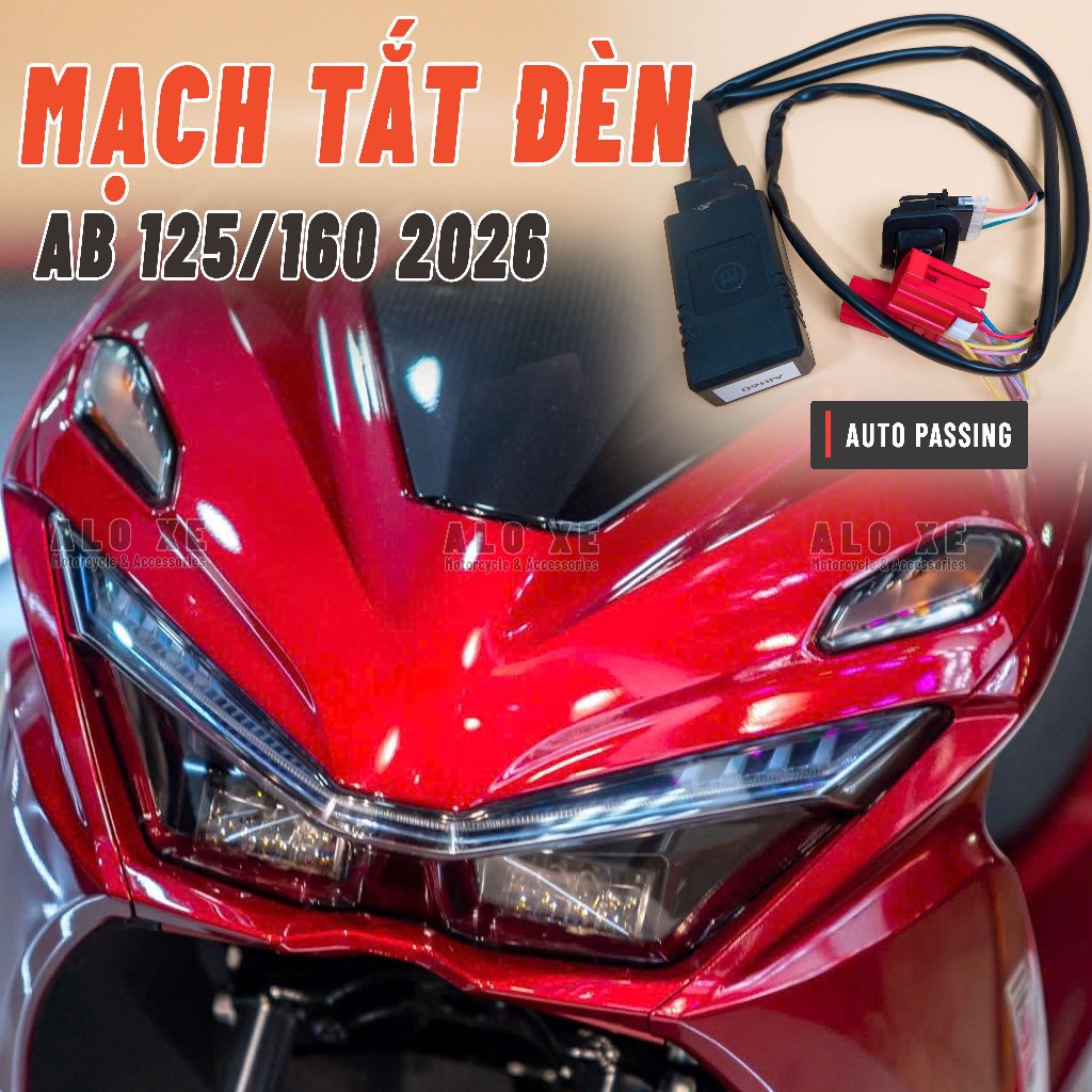 [AB 2026] Mạch tắt đèn tích hợp AUTO PASSING xe AB 2026 và AB 125/150/160 2020 - 2025  (BH 1 Năm) - 