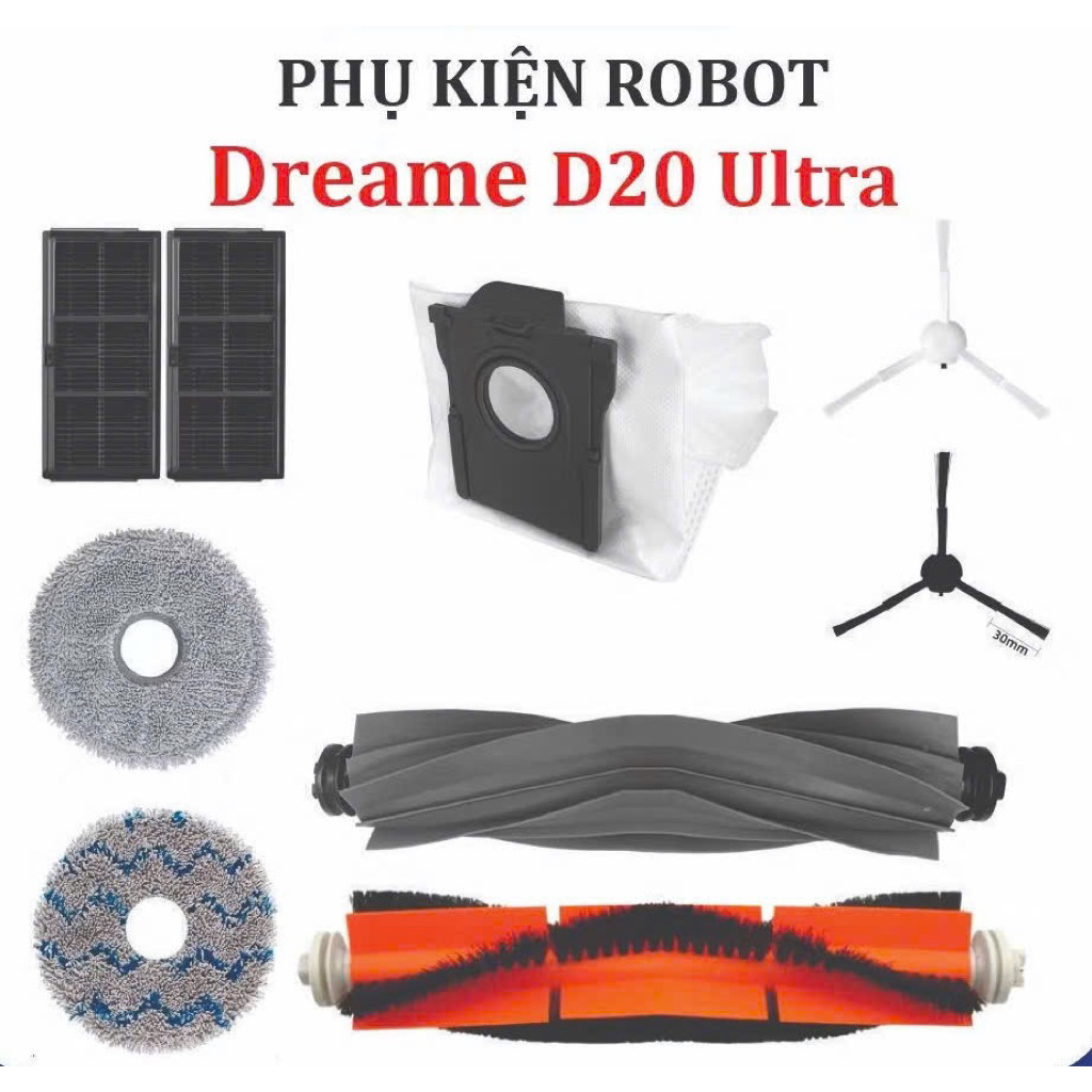 Phụ kiện robot hút bụi Dreame D20 Ultra - Phụ kiện robot hút bụi lau nhà Dreame D20 Ultra - Túi rác 