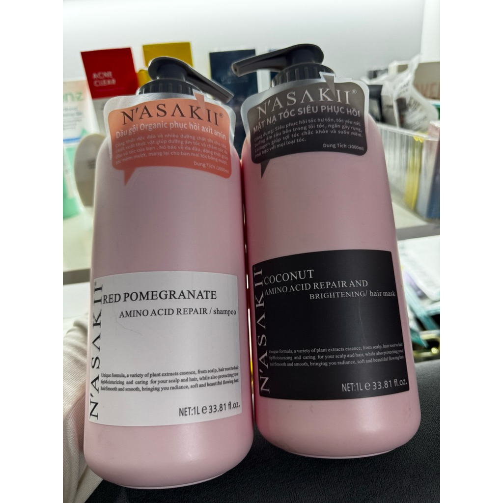 Dầu gội Organic phục hồi axit amin Nasaki