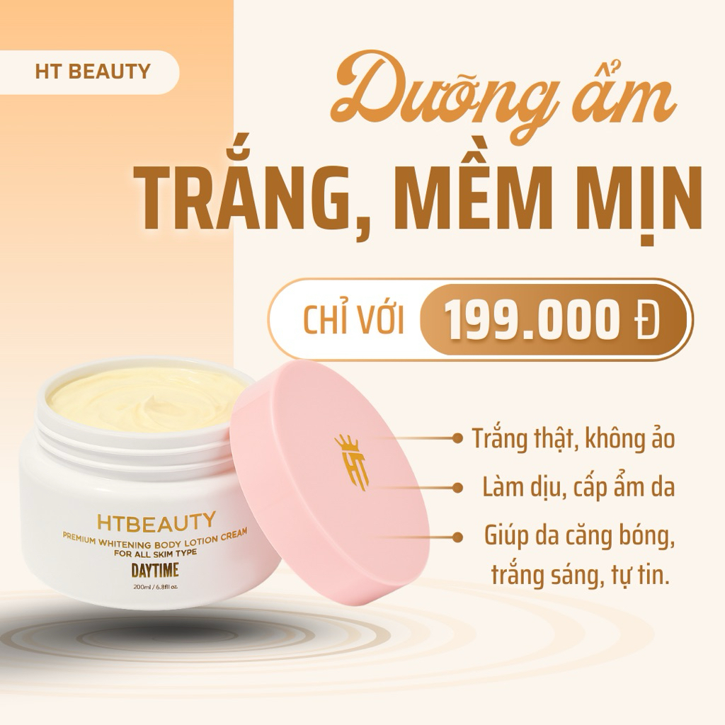 BODY LOTION HT BEAUTY DƯỠNG TRẮNG DA.
