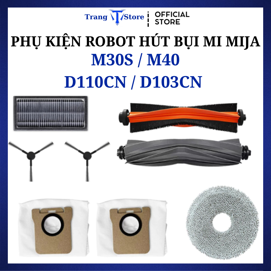 Phụ kiện Robot hút bụi Mi Mijia M30S D103CN M40 D110CN_ Phụ kiện thay thế