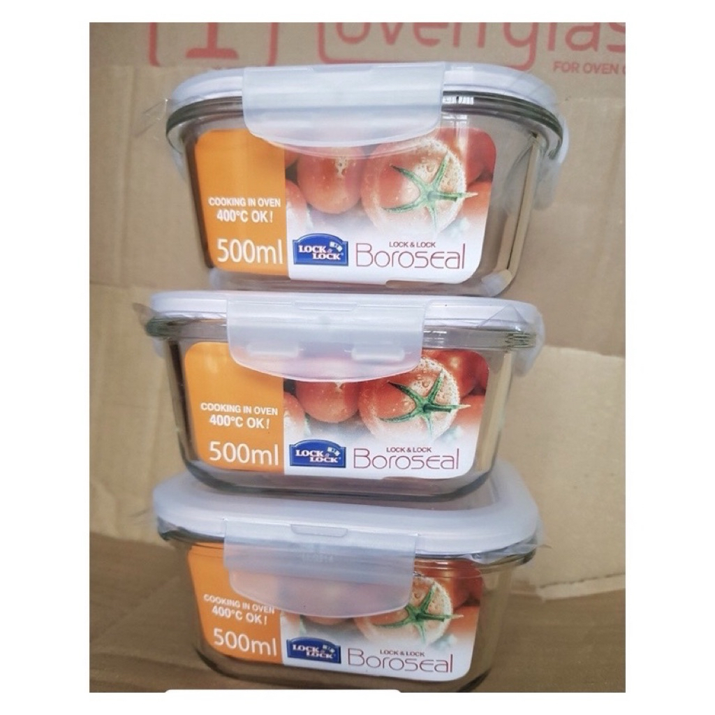 Bộ gồm 3 sản phẩm cao cấp Lock&Lock LLG214 dung tích 500ml