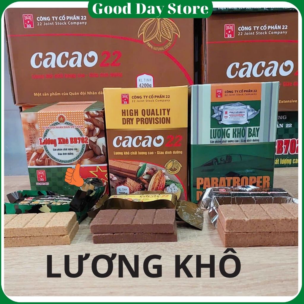 Lương Khô Cacao Bay BB702 Bổ Sung Dinh Dưỡng Năng Lượng