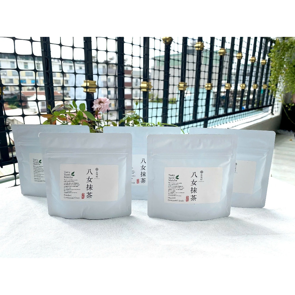 Matcha hương hạt rang Tasty Yame Matcha hãng Ochamura, túi 40g