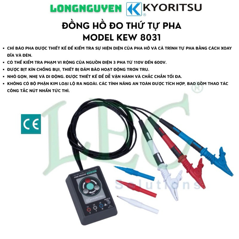 Đồng hồ đo thứ tự pha KYORITSU 8031