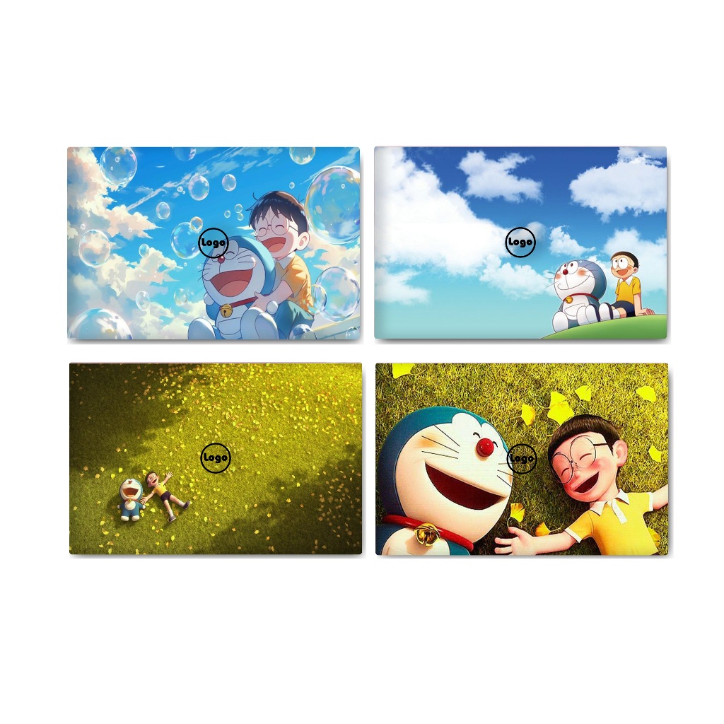 Skin Laptop Mẫu Doraemon & Nobita - Decal Dán Laptop Hoạt Hình Chống Trầy Cho Dell/Asus/Macbook