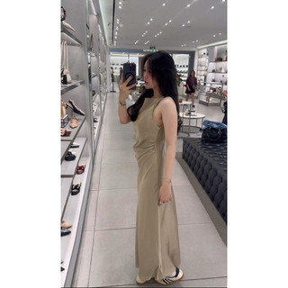 ĐẦM LỤA SATIN CỔ ĐỖ XUẤT ZR