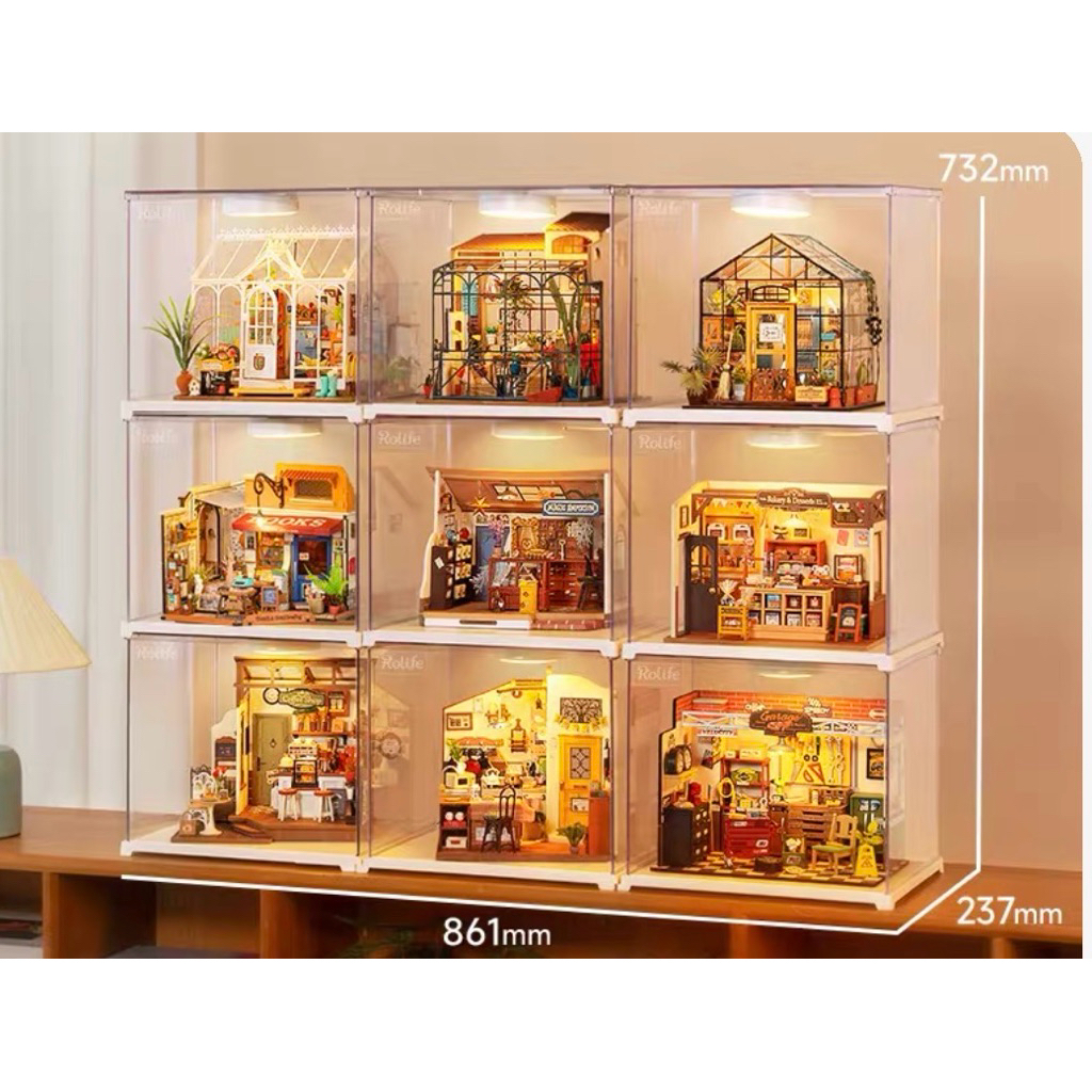 mô hình lắp ráp rolife quán ăn, quán nước trang trí diy