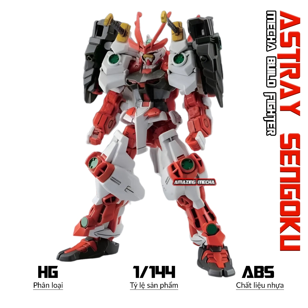 Mô hình HG Astray Sengoku, 1/144 Mecha, Đồ chơi lắp ráp nhựa