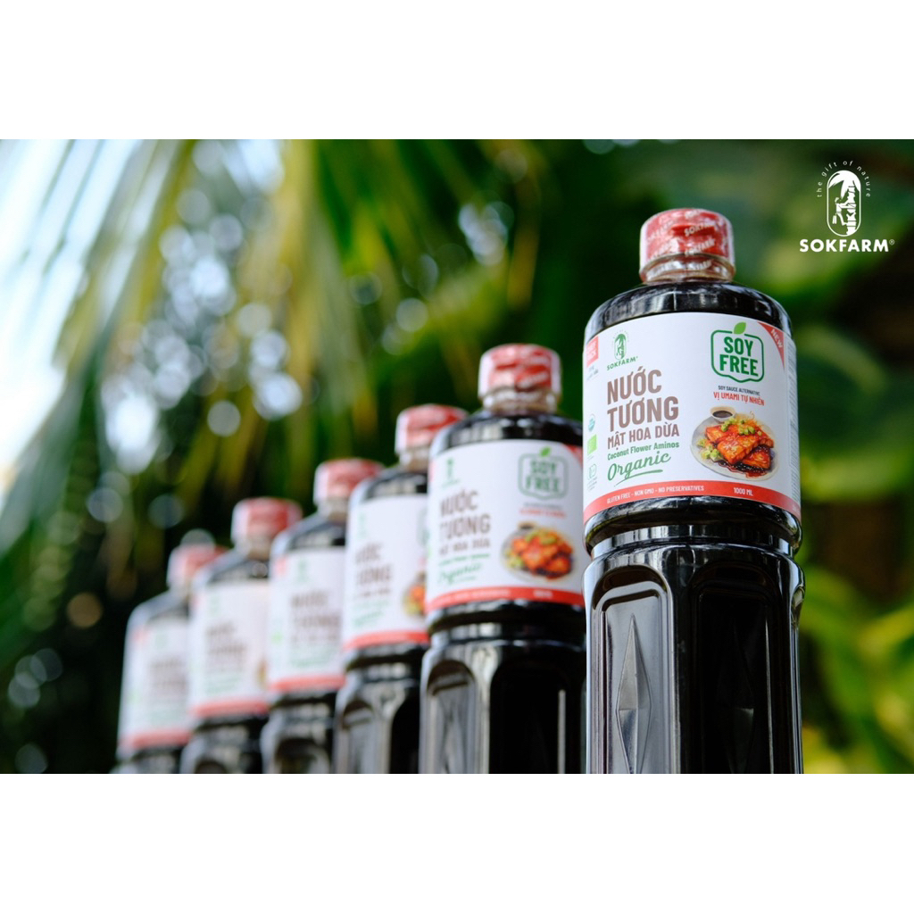 Nước tương mật hoa dừa hữu cơ SOKFARM dòng nguyên bản (TPStore)