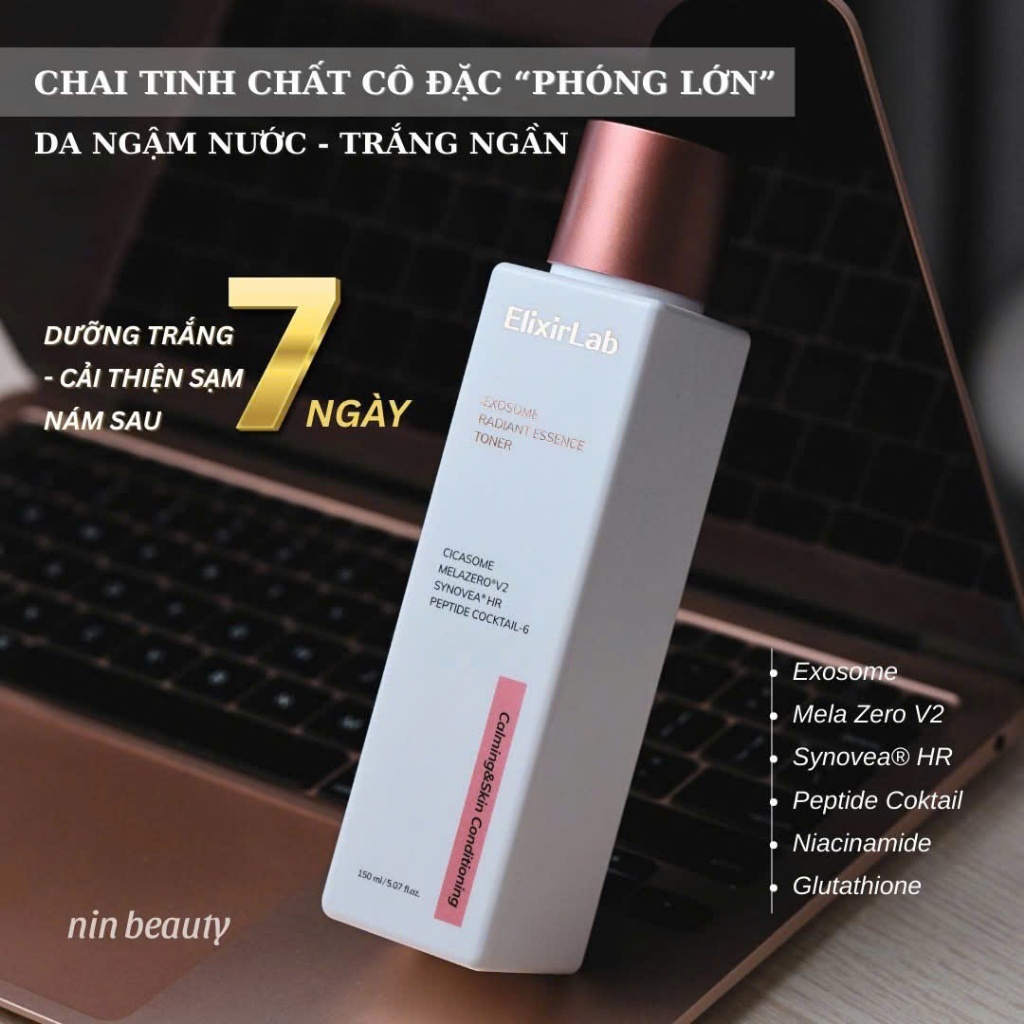 Toner tinh chất Exosome Radiant Essence Toner ElixirLab 150ml