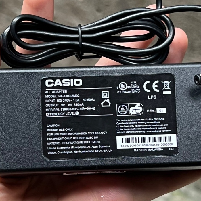 Adapter đàn Organ casio 9V 850mA