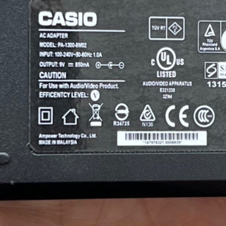 Dây nguồn đàn Casio CTK-450 chính hãng casio