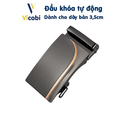 Đầu khóa thắt lưng nam Vicobi E6, mặt dây lưng tự động bản 3,5cm