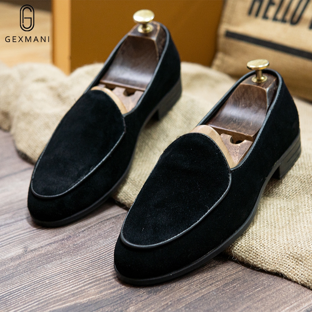 Giày lười da nam cao cấp da bò thật bảo hành 1 năm - Mã T18