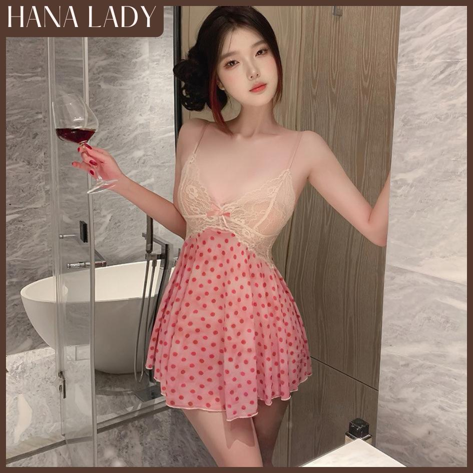Váy Ngủ Ren - Đầm Ngủ Ren Xòe Họa Tiết Dễ Thương Mặc Nhà VN677 | BigBuy360 - bigbuy360.vn