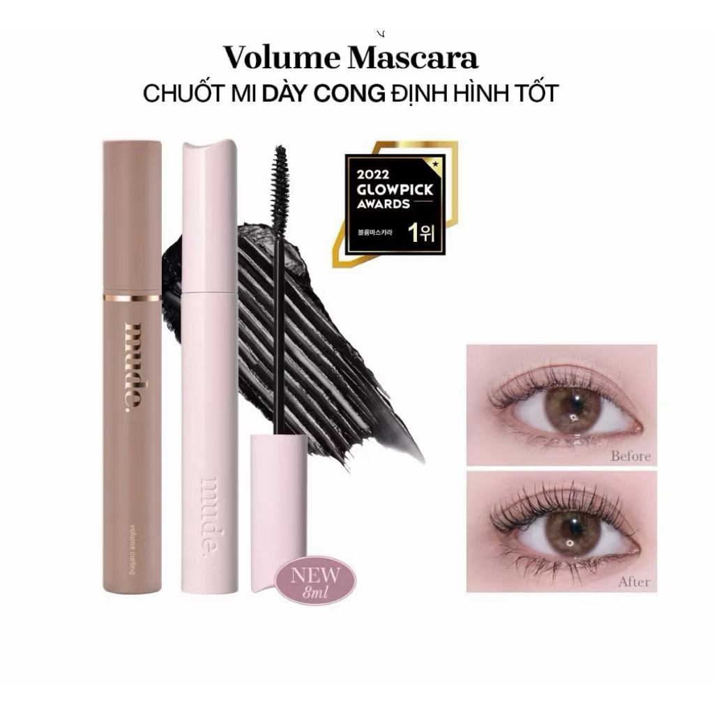 [CHÍNH HÃNG 100%] MASCARA MUDE INSPIRE SKINNY CURLING MASCARA
