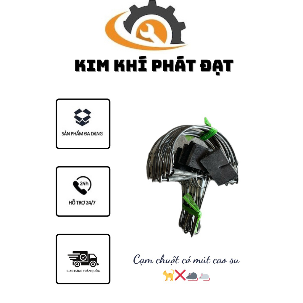 Cạm Bẫy Chuột Lò Xo Inox có mút cao su