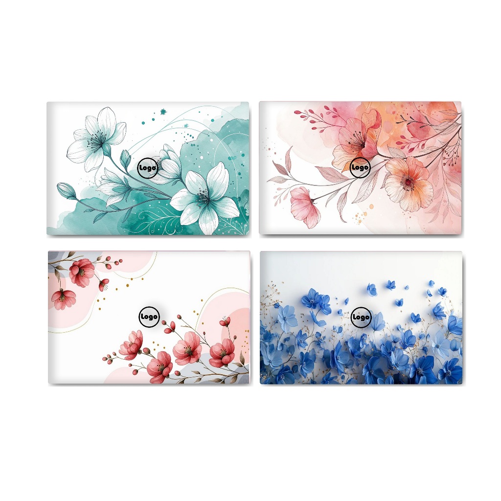 Skin Laptop Mẫu Hoa Nước/Watercolor - Decal Dán Laptop Aesthetic Chống Xước Cho Dell/Asus/Macbook
