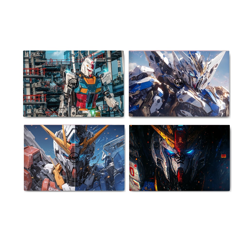 Skin Laptop Mẫu Gundam/Mecha Robot - Decal Dán Laptop Gaming Chống Xước Cho Dell/Asus/Macbook
