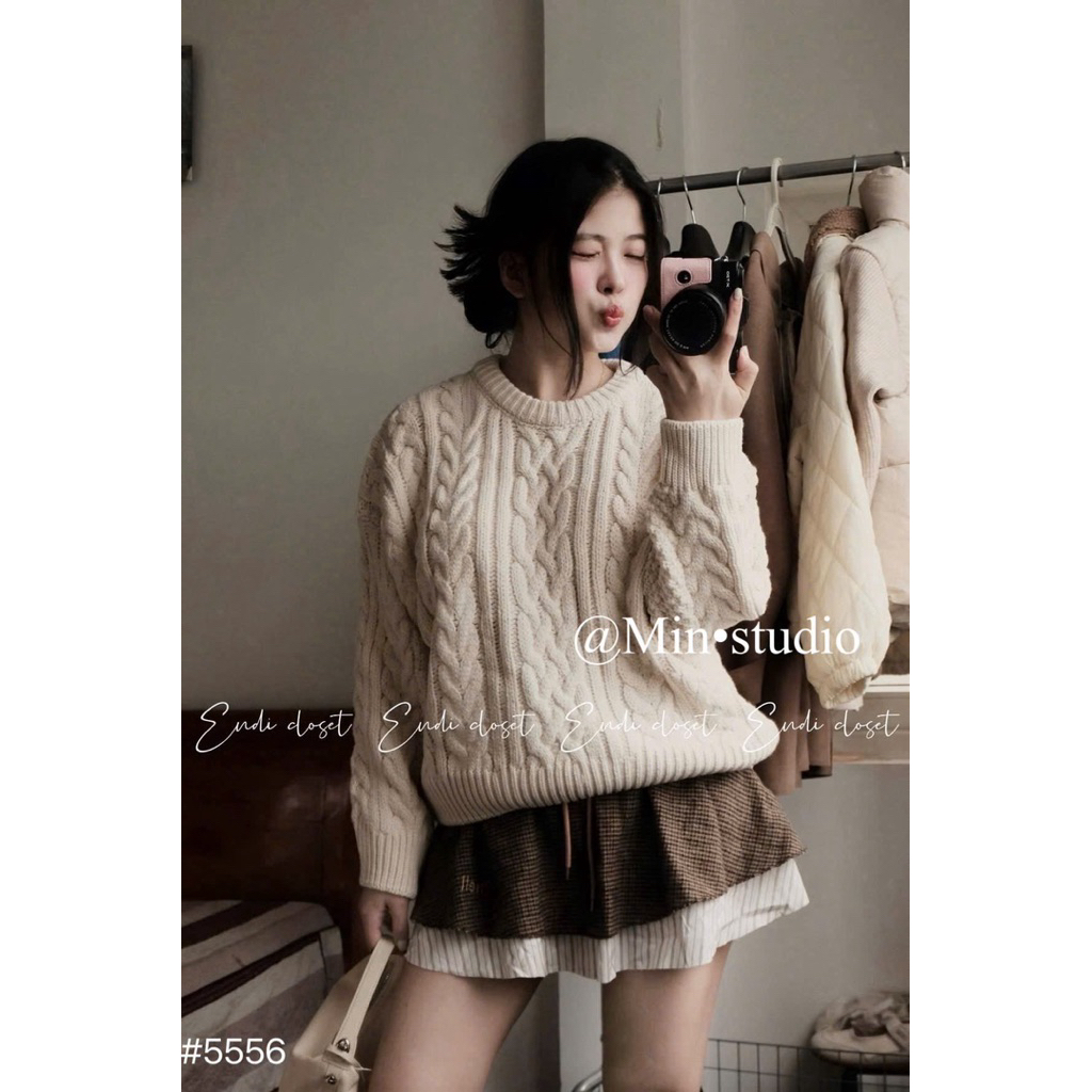 Áo Len Thừng Vân Nổi MIN • Melanie Studio