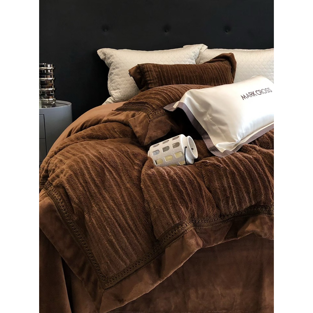 MARK CROSS Set Nỉ Nhung Mịn Mềm Giữ ấm Tốt Không Bí