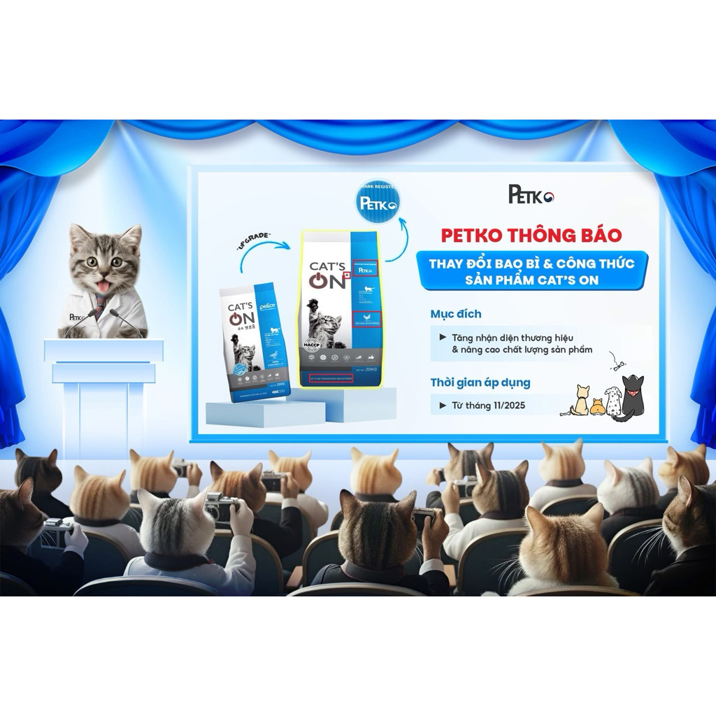 [SEAL] Bao nguyên 20kg Hạt Cat's On