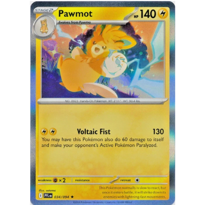 [Thẻ bài Pokemon TCG] 034/094 Pawmot Holo