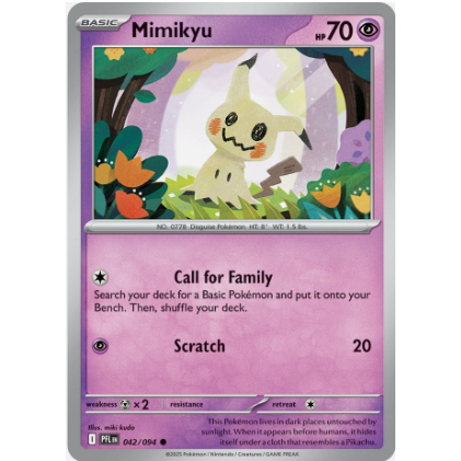 [Thẻ bài Pokemon TCG]  042/094 Mimikyu