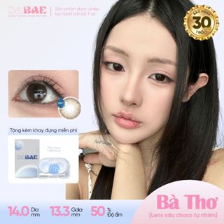  Lens cận DABAE mắt nâu choco tự nhiên kính áp tròng 3 tháng DIA 14mm có độ 0-8 BÀ THƠ 