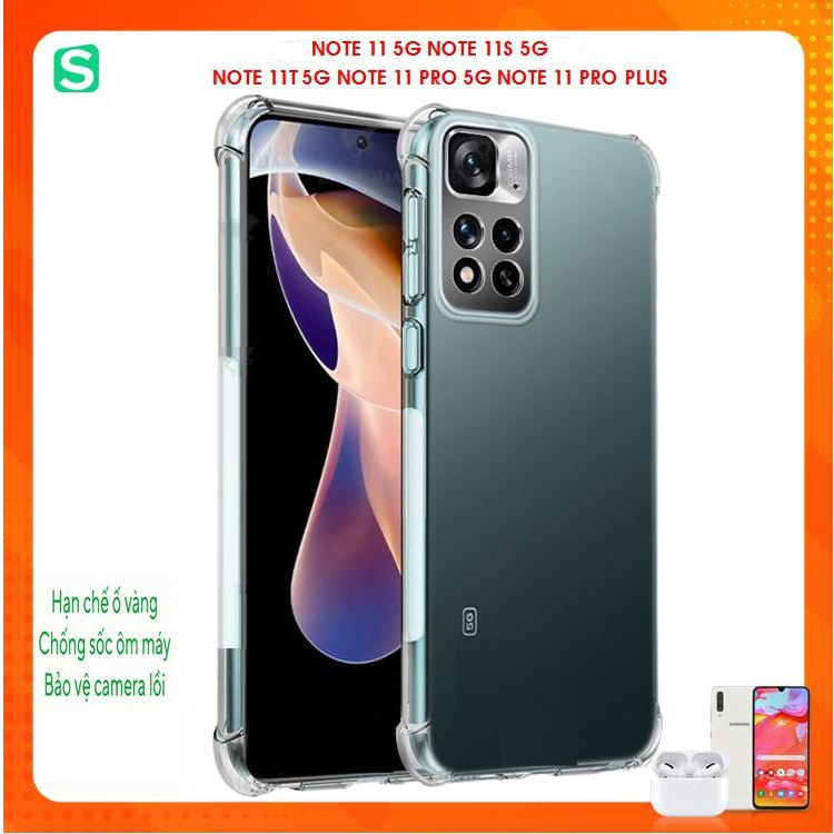 Ốp lưng dẻo trong chống sốc RM Note 11 5G Note 11S 5G Note 11T 5G Note 11 Pro 5g Note 11 pro plus