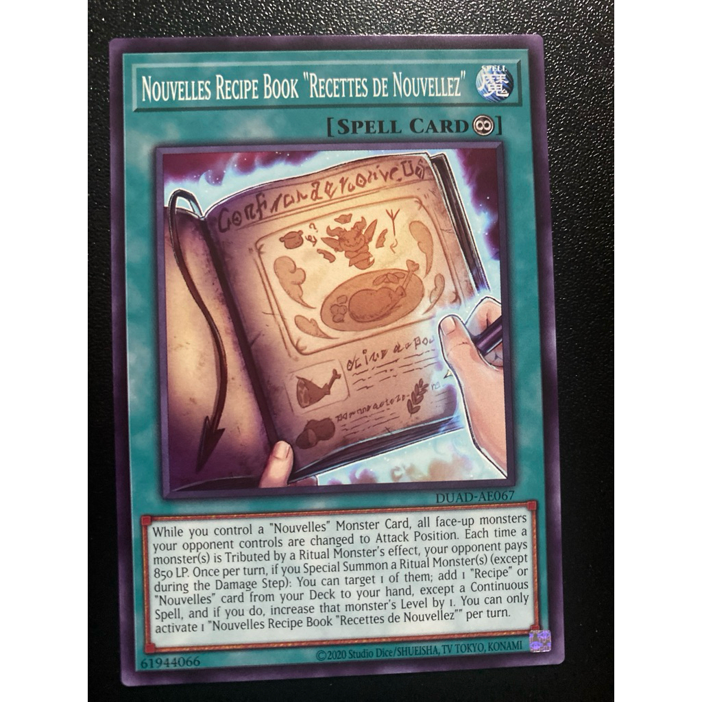 Nouvelles Recipe Book “Recettes de Nouvellez” - Common TCG/AE - DUAD-AE067/EN067