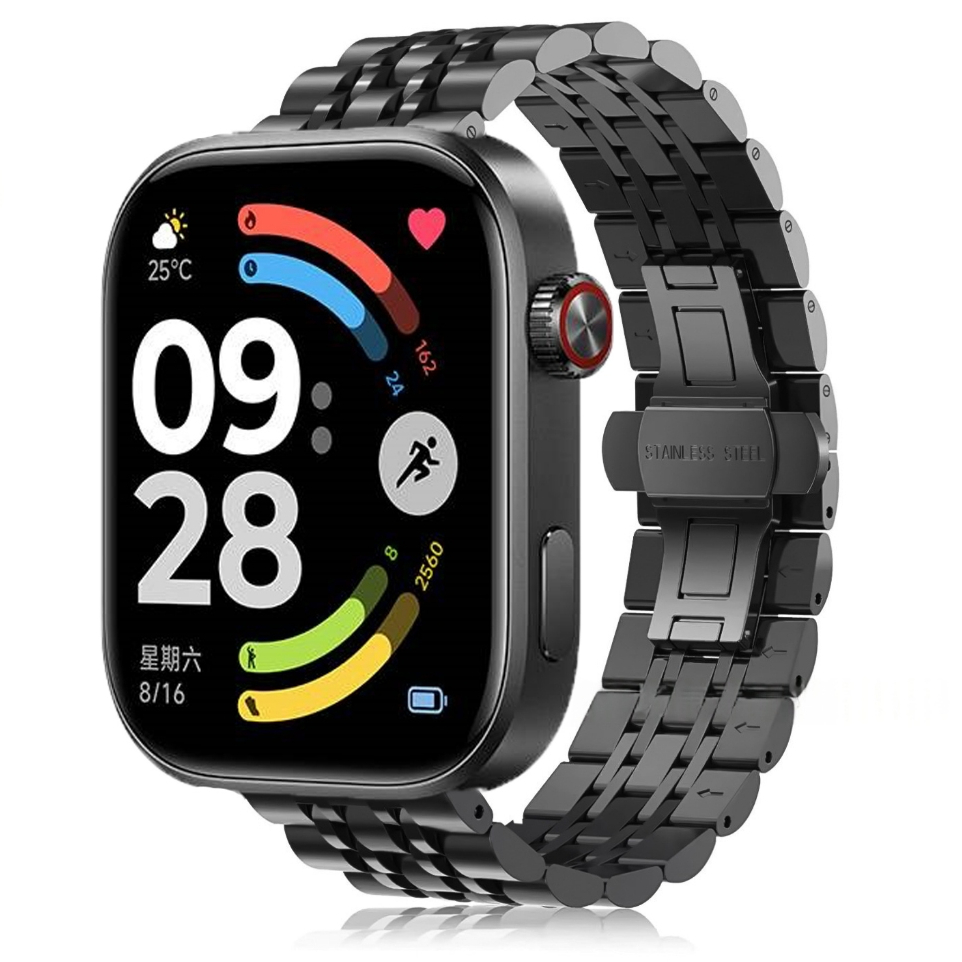 Dây Thép Mắt Xích cho Redmi Watch 6 / Watch 5 / Watch 4 / Xiaomi Mi Band 8/9 Pro / Mi Band 10 Pro