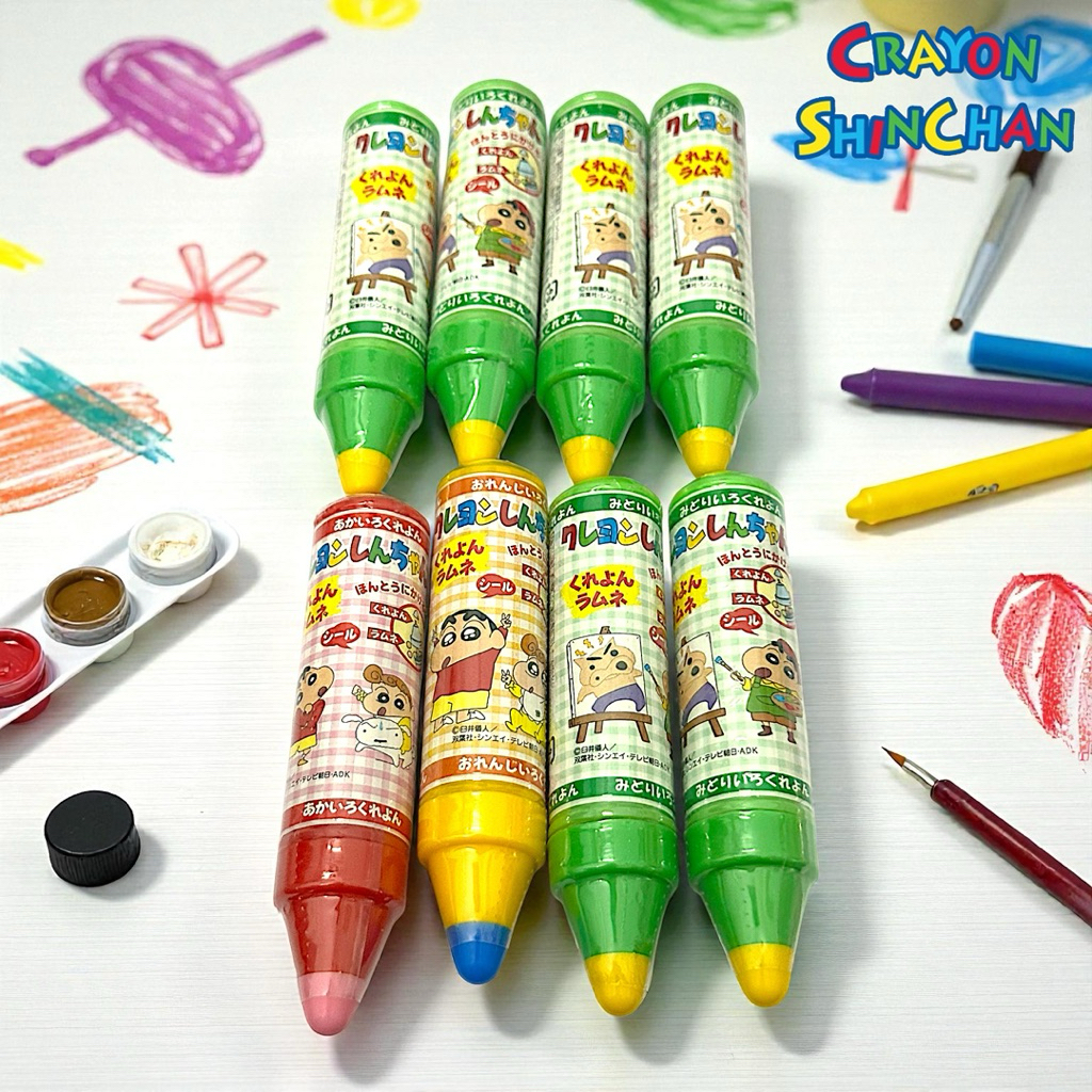[CHÍNH HÃNG] Kẹo bút màu Crayon Shin Chan | Kẹo Nhật Bản | Kẹo kiêm bút chì màu Shin chan