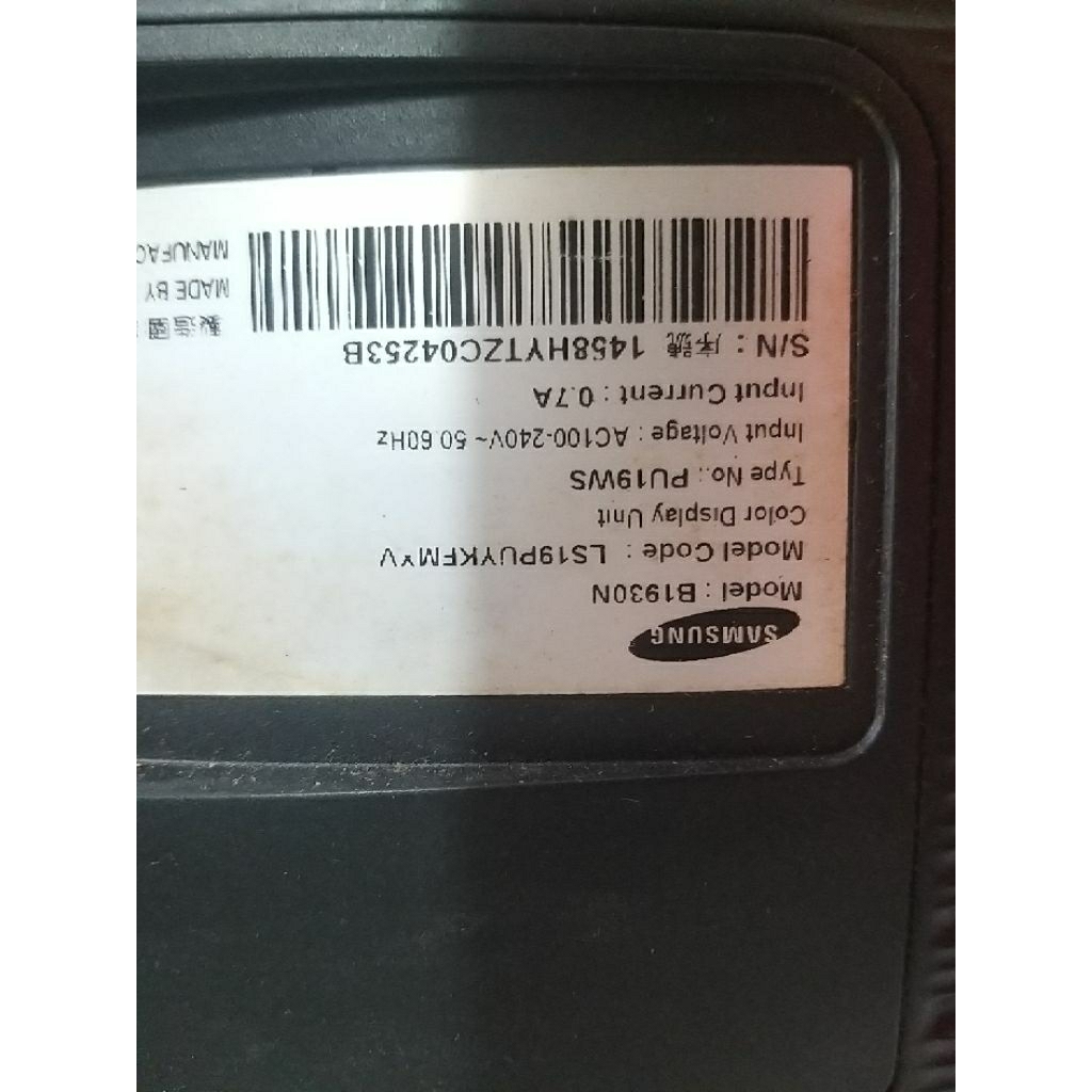 BO NGUỒN MÀN HÌNH SAMSUNG B1930N tháo màn cũ