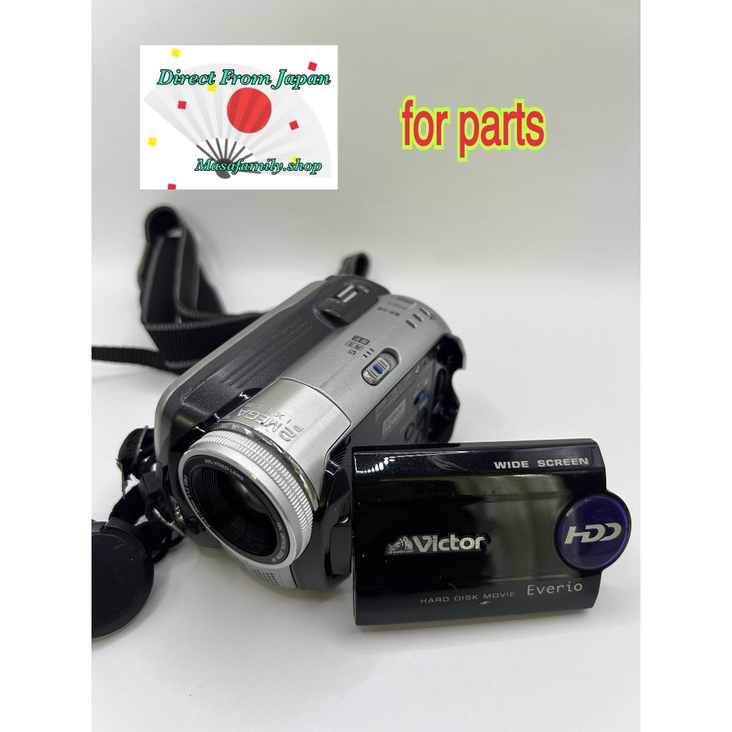＃59 JVC Victor Everio GZ-MG77-B Camcorder for Parts Only