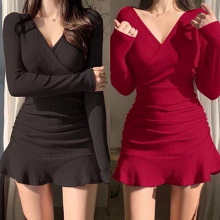 [Xs,S,M,L] Đầm body nhún đuôi cá hình thật