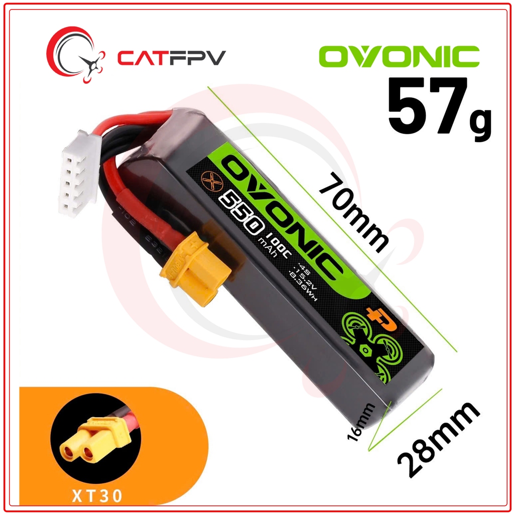 Ovonic 550Mah 4S 100C -XT30