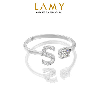 Nhẫn bạc nữ LAMY S Initial Ring Silver 8270 - Nhẫn bạc ta cao cấp