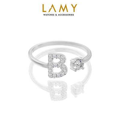 Nhẫn bạc nữ B Initial Ring Silver 8270 - Nhẫn bạc ta cao cấp