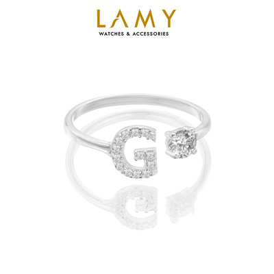 Nhẫn bạc nữ LAMY G Initial Ring Silver 8270 - Nhẫn bạc ta cao cấp