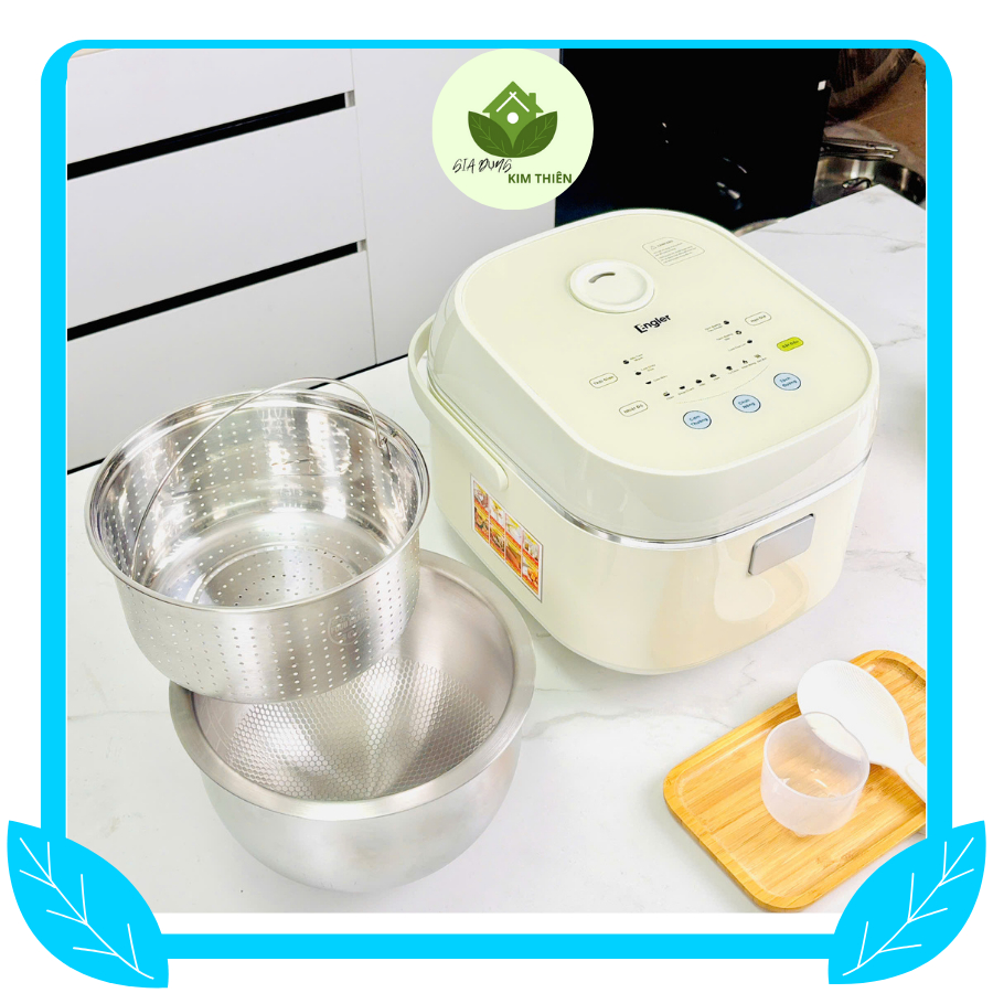 Nồi Cơm Hoa Mai Engler EL9101 Không Nhão, 2L Dễ Dàng Thao Tác Không Dính Nồi - Gia Dung Kim Thiên