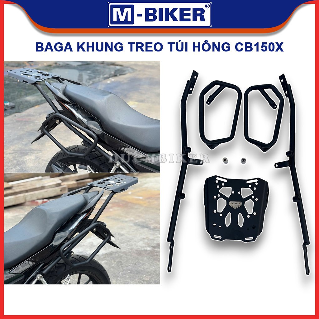 M-Biker | Baga sau CB150X  Khung treo túi hông CB150X, Baga sau gắn khung túi hông CB150X