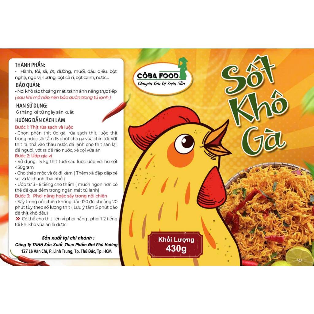 (Cô Ba Food) Sốt Khô Gà