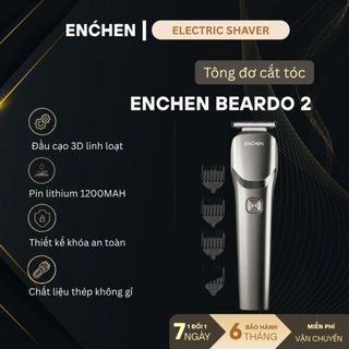  Tông đơ cắt tóc Enchen Beardo 2 tốc độ cao lưỡi thép không gỉ tặng 4 cử tạo kiểu - BH 6 tháng 