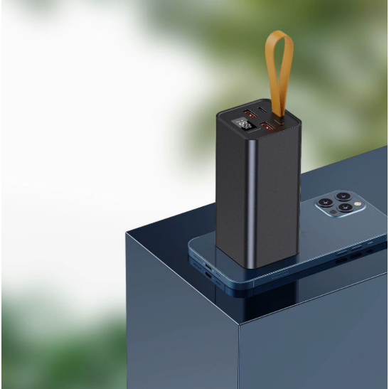 Vỏ mạch Box sạc dự phòng 4 cell 21700 vỏ nhôm cao cấp sạc nhanh QC,PD  22.5W có quai xách tiện lợi ( Không kèm pin )