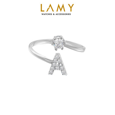Nhẫn bạc nữ LAMY A Initial Ring Silver 8270 - Nhẫn bạc ta cao cấp