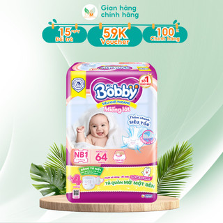  Miếng lót NEWBORN BOBBY 1 - 2 dành cho trẻ sơ sinh trên dưới 1 tháng 
