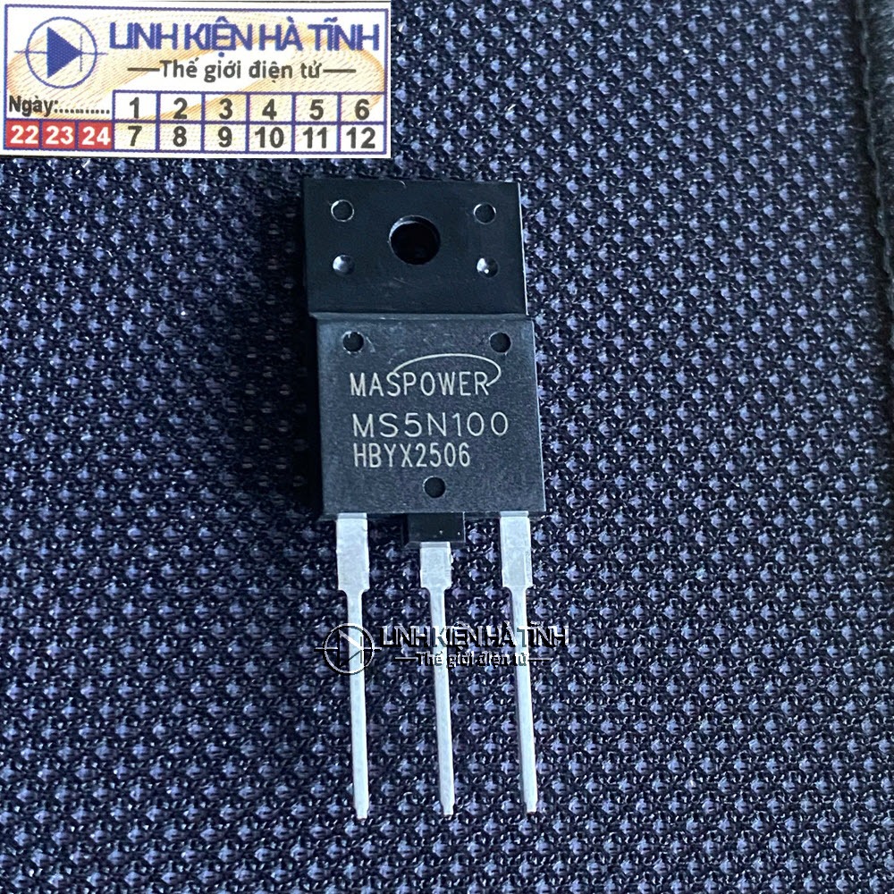 Túi 4 con Mosfet máy hàn MS5N100 5N100 kênh N 5A 1000V hàng mới-AD6